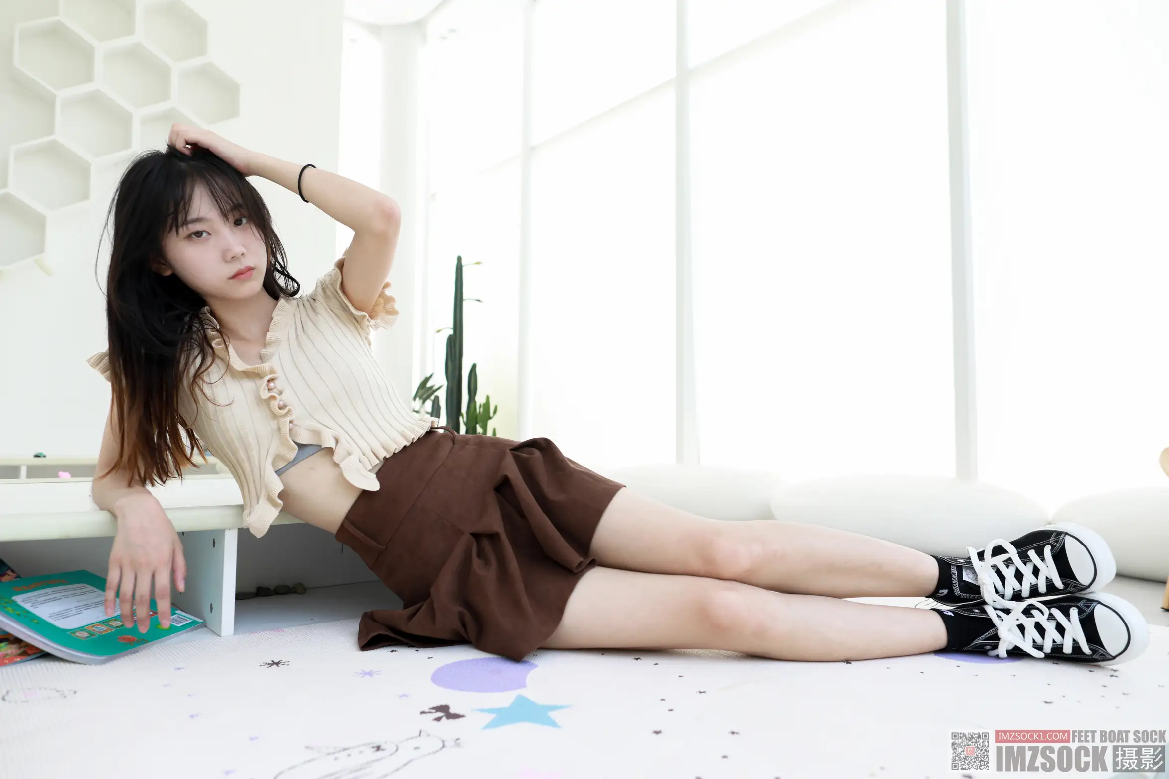 [Mzsock] Love beautiful feet NO.119 cocoa#[74P]-14