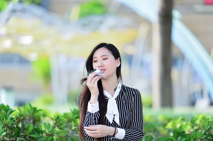 [Mzsock] NO.026 Beautiful model Xiaomi’s new secretary black silk professional attire street photography#[50P]-1